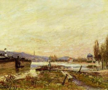 Alfred Sisley : Saint-Cloud, Banks of the Seine